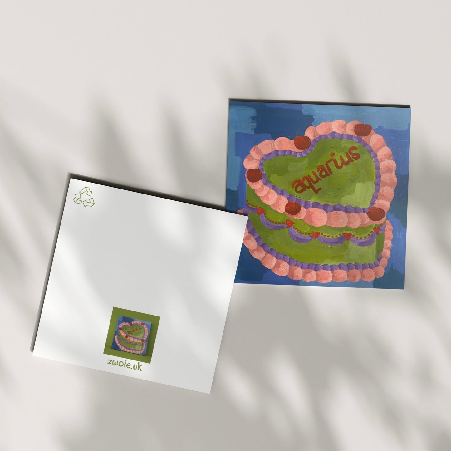 ‘AQUARIUS’ greeting card