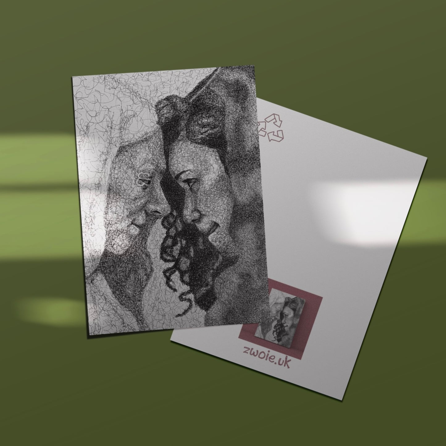 ‘RUE & JULES’ greeting card