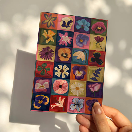 ‘PATCHWORK’ greeting card