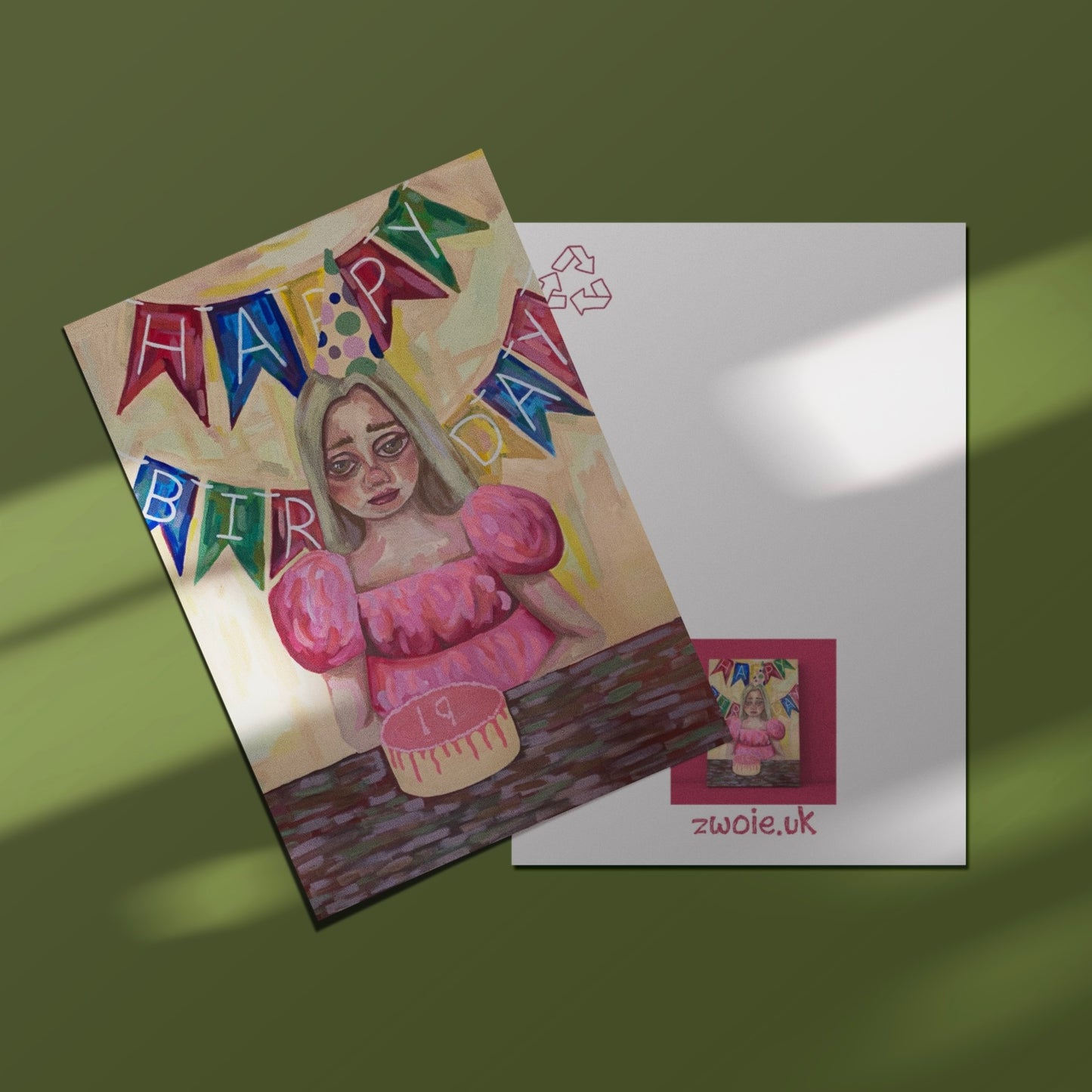 ‘PITY PARTY’ greeting card