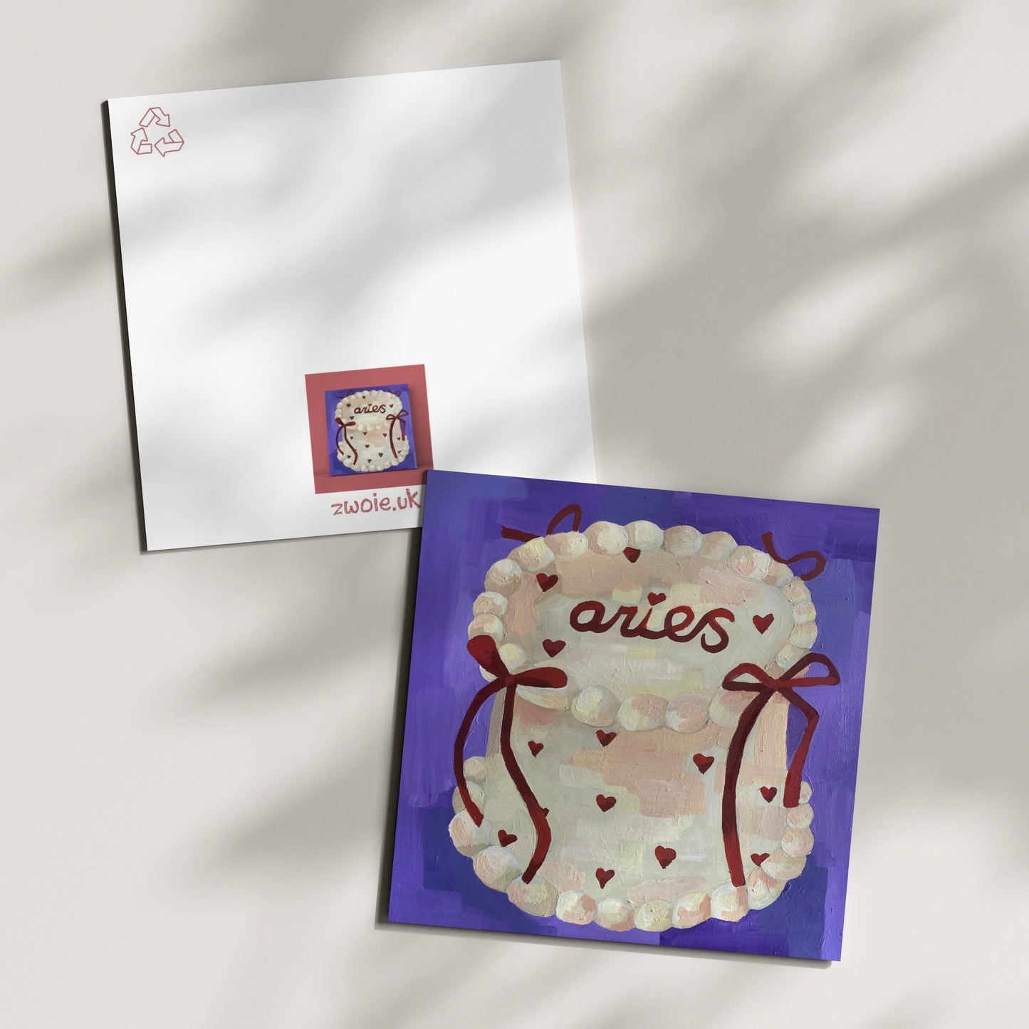 ‘ARIES’ greeting card
