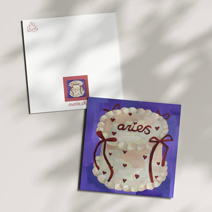 ‘ARIES’ greeting card