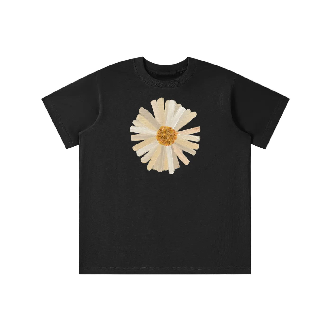 ‘PATCHWORK’ yellow detail baby tee