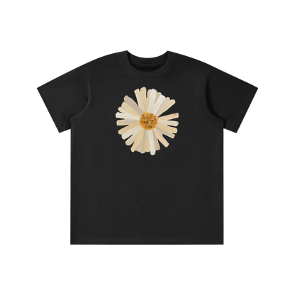 ‘PATCHWORK’ yellow detail baby tee