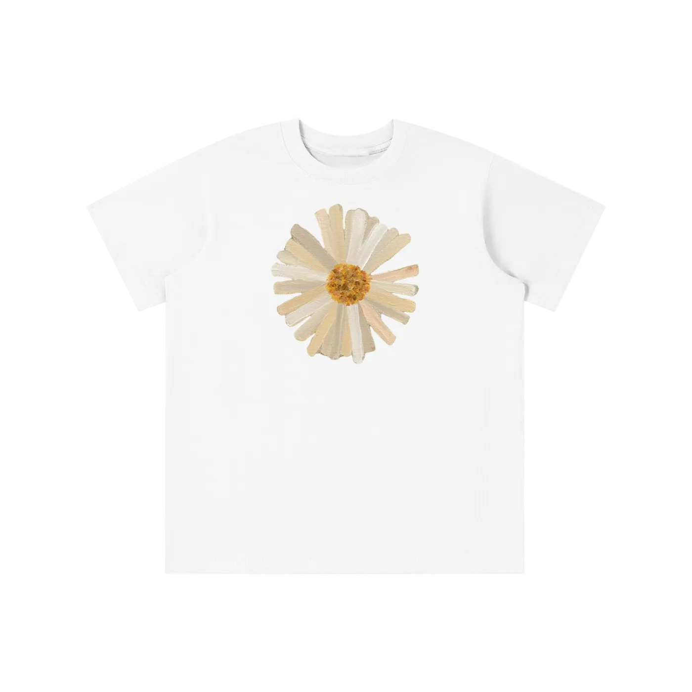 ‘PATCHWORK’ yellow detail baby tee