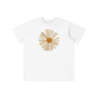 ‘PATCHWORK’ yellow detail baby tee