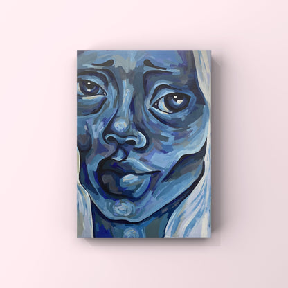 ‘BLUE’ greeting card