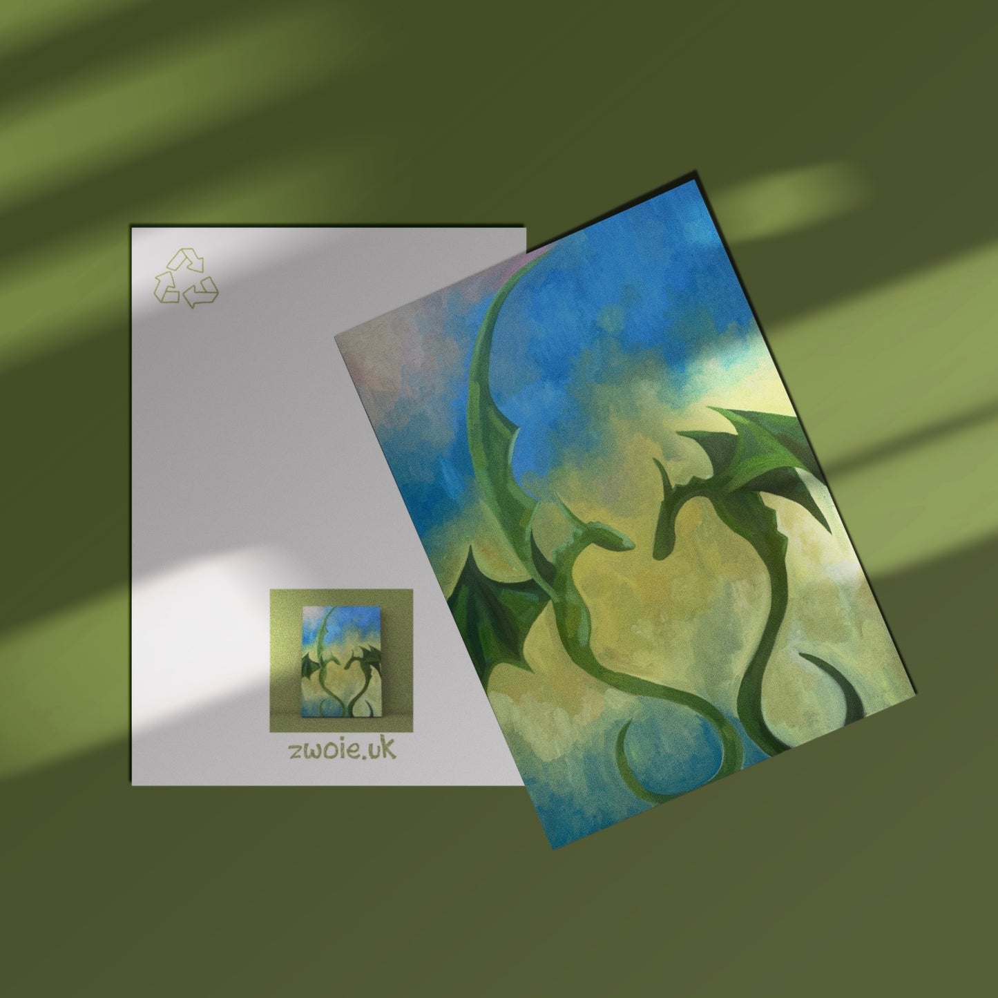 ‘DRAGONS’ greeting card