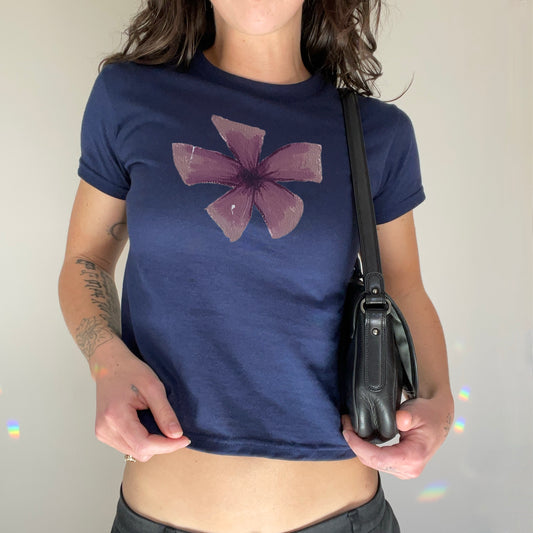 ‘FLEUR’ pink detail baby tee