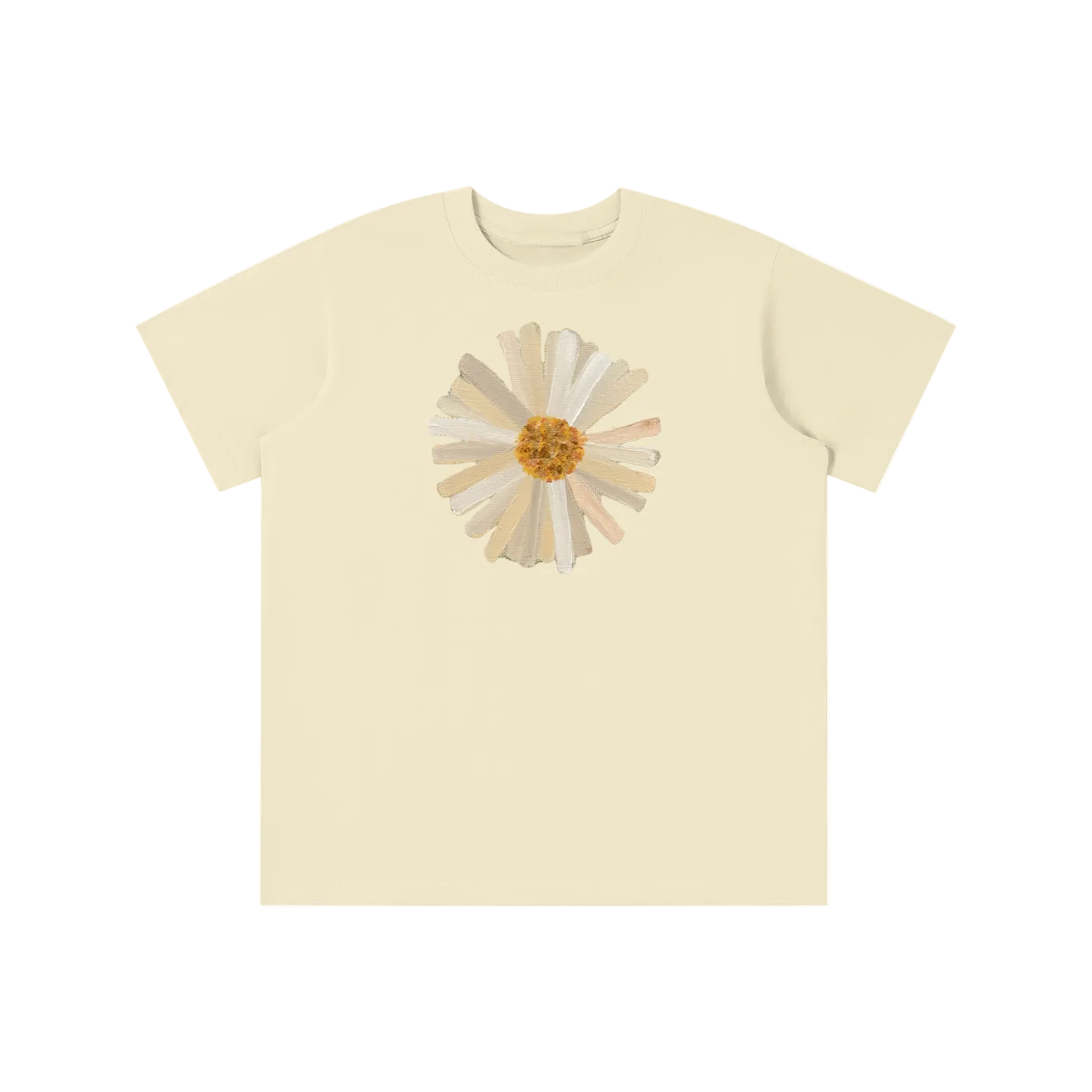 ‘PATCHWORK’ yellow detail baby tee