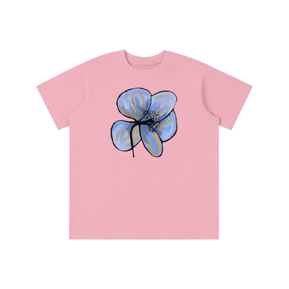 ‘PATCHWORK’ blue detail baby tee
