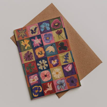 ‘PATCHWORK’ greeting card
