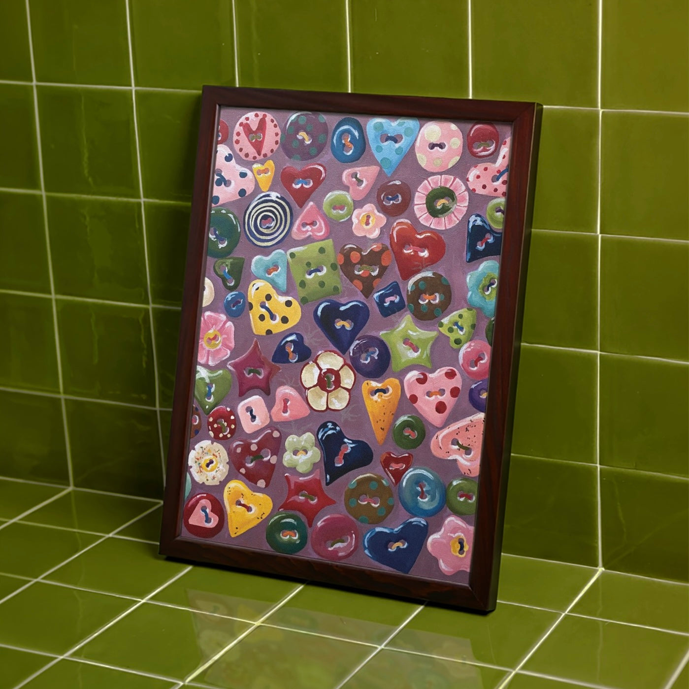 ‘CUTE AS A BUTTON’ print