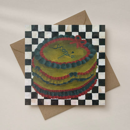 ‘SCORPIO’ greeting card