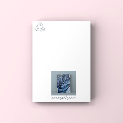 ‘BLUE’ greeting card