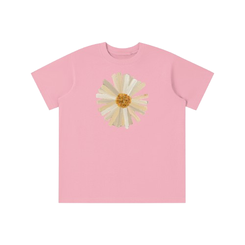 ‘PATCHWORK’ yellow detail baby tee