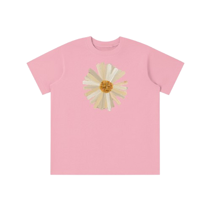 ‘PATCHWORK’ yellow detail baby tee