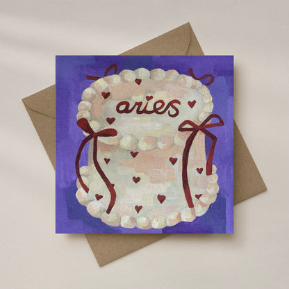 ‘ARIES’ greeting card