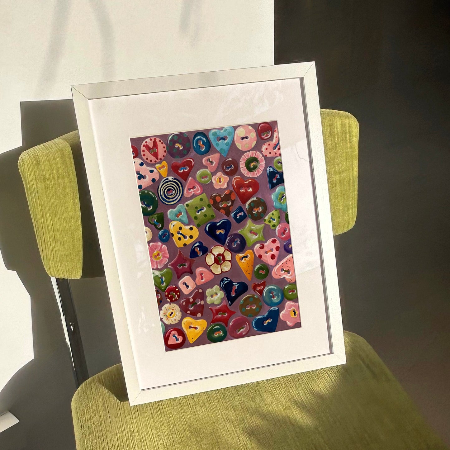 ‘CUTE AS A BUTTON’ print