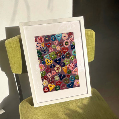 ‘CUTE AS A BUTTON’ print