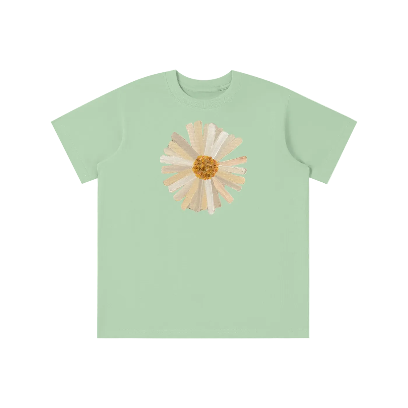 ‘PATCHWORK’ yellow detail baby tee